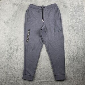 Legends Hawthorne Joggers Mens M Grey Heather Tapered Bonded Zip Athletic Pants